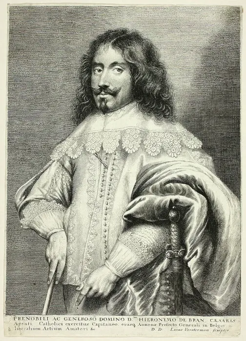 Framed Print : Jeronimo de Bran, c. 1615 - 75.. Creator: Lucas Vorsterman Framed Print : Jeronimo de Bran, c. 1615 - 75.. Creator: Lucas Vorsterman
