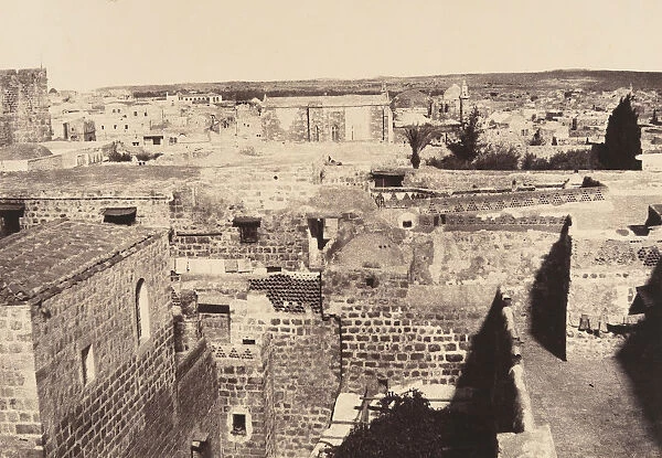 Jerusalem. Chapelle protestante et environs, 1860 or later. Creator: Louis de Clercq