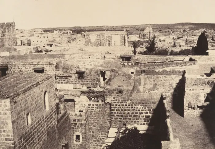 Framed Print : Jerusalem. Chapelle protestante et environs, 1860 or later. Creator: Louis de Clercq Framed Print : Jerusalem. Chapelle protestante et environs, 1860 or later. Creator: Louis de Clercq