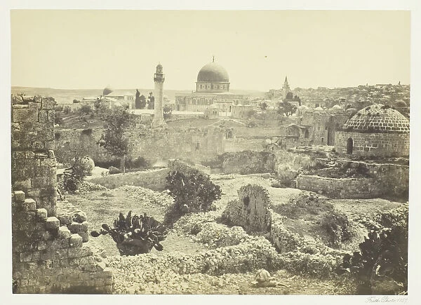 Jerusalem from the City Wall, 1857. Creator: Francis Frith