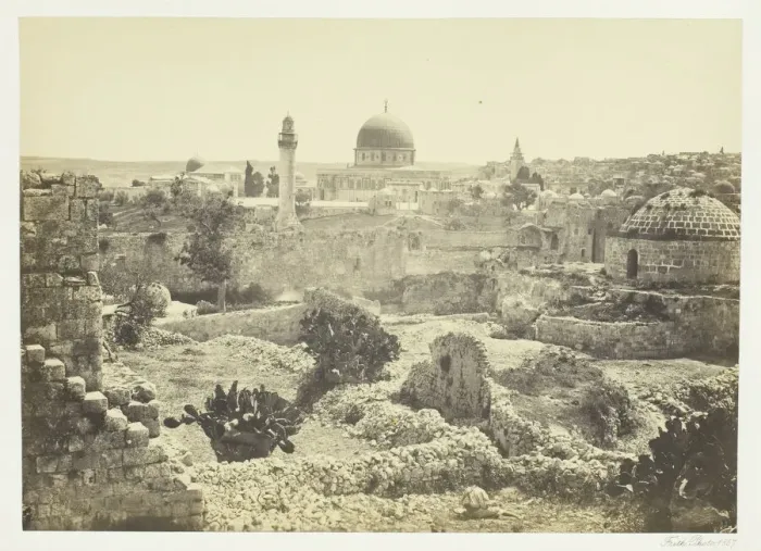 Framed Print : Jerusalem from the City Wall, 1857. Creator: Francis Frith Framed Print : Jerusalem from the City Wall, 1857. Creator: Francis Frith