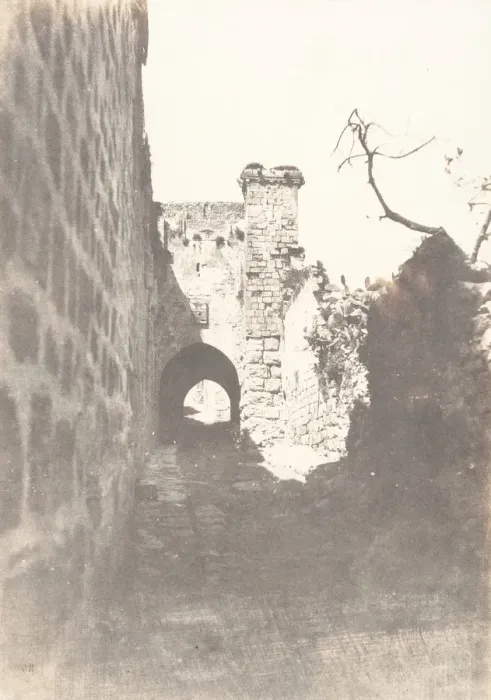 Framed Print : Jerusalem, Via Dolorosa, Reste antique, 1854. Creator: Auguste Salzmann Framed Print : Jerusalem, Via Dolorosa, Reste antique, 1854. Creator: Auguste Salzmann