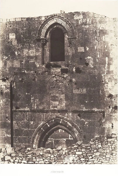 Jerusalem, eglise Sainte-Anne, Facade, 1854. Creator: Auguste Salzmann