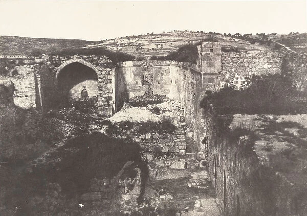 Jerusalem, eglise de Sainte-Marie-Madeleine, 1854. Creator: Auguste Salzmann