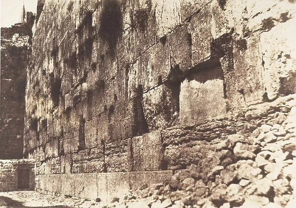 Jerusalem, Enceinte du Temple, Cote Ouest, Heit-el-Morharby, 1854