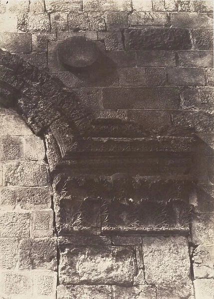 Jerusalem, Enceinte du Temple, Details de la Porte Doree, 1854