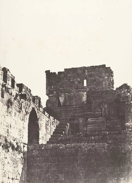 Jerusalem, Enceinte du Temple, Face Nord de l angle Nord-Est, 1854