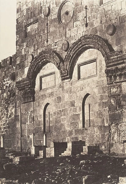 Jerusalem, Enceinte du Temple, Porte Doree, 1854. Creator: Auguste Salzmann