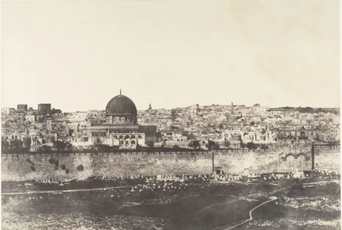 Framed Print : Jerusalem, Enceinte du Temple, Vue generale de la face Est, Pl. 2, 1854
