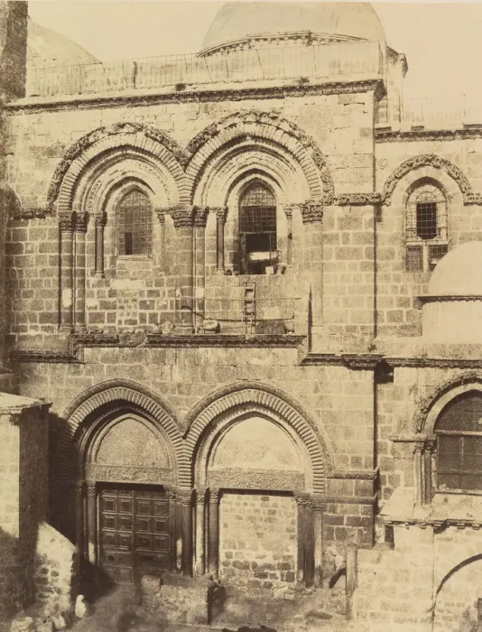 Framed Print : Jerusalem. Entree de l eglise du St. Sepulcre, 1860 or later Framed Print : Jerusalem. Entree de l eglise du St. Sepulcre, 1860 or later
