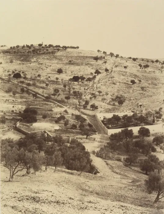 Framed Print : Jerusalem. (Environs) Jardin Gethsemani et Mont des Oliviers, 1860 or later Framed Print : Jerusalem. (Environs) Jardin Gethsemani et Mont des Oliviers, 1860 or later