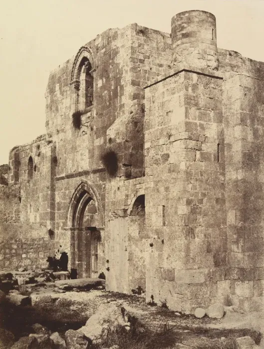 Framed Print : Jerusalem. Facade de l eglise Ste. Anne. 1860 or later Framed Print : Jerusalem. Facade de l eglise Ste. Anne. 1860 or later