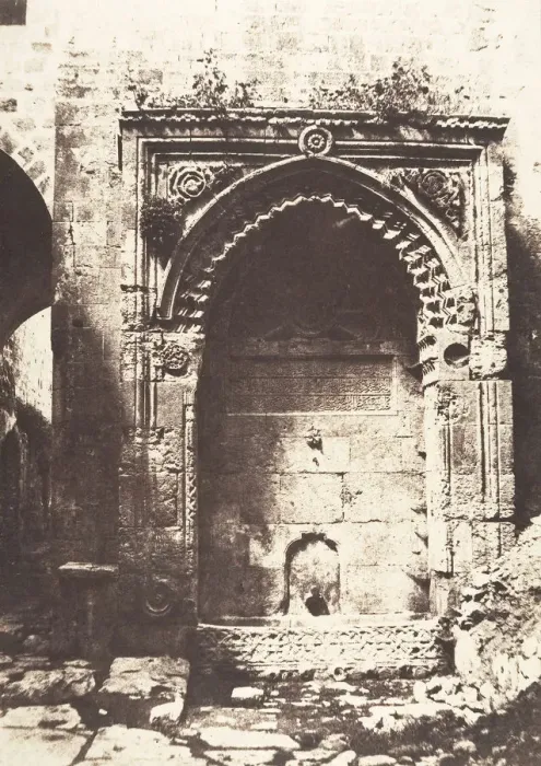 Framed Print : Jerusalem, Fontaine Arabe, 4, 1854. Creator: Auguste Salzmann Framed Print : Jerusalem, Fontaine Arabe, 4, 1854. Creator: Auguste Salzmann