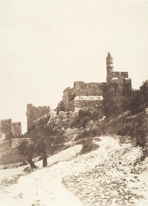 Framed Print : Jerusalem, Forteresse de David (citadelle), Face Ouest, 1854 Framed Print : Jerusalem, Forteresse de David (citadelle), Face Ouest, 1854