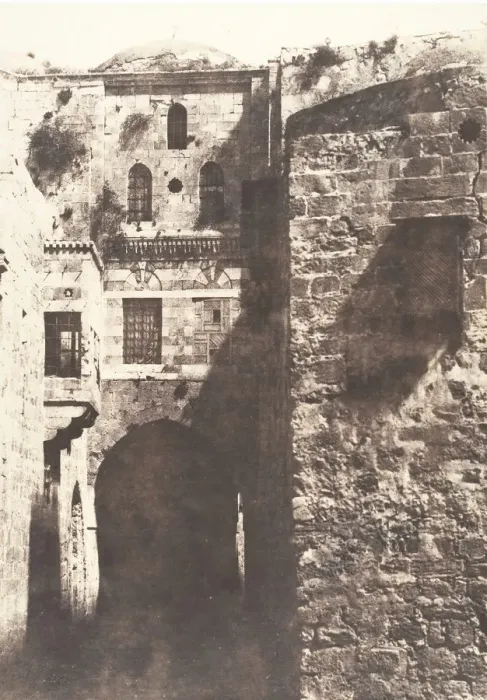Framed Print : Jerusalem, Maison du mauvais riche, 1854. Creator: Auguste Salzmann Framed Print : Jerusalem, Maison du mauvais riche, 1854. Creator: Auguste Salzmann