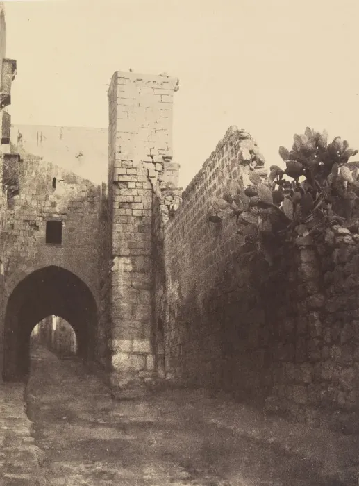 Framed Print : Jerusalem. Massif de la Tour Antonia, 1860 or later. Creator: Louis de Clercq Framed Print : Jerusalem. Massif de la Tour Antonia, 1860 or later. Creator: Louis de Clercq