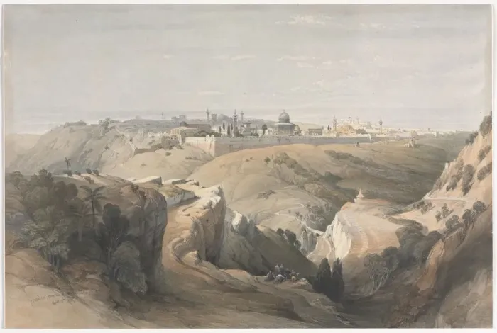 Framed Print : Jerusalem from the Mount of Olives, 1839. Creator: David Roberts (British, 1796-1864) Framed Print : Jerusalem from the Mount of Olives, 1839. Creator: David Roberts (British, 1796-1864)