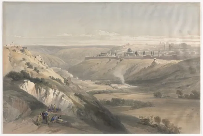 Framed Print : Jerusalem from the Mount of Olives, 1839. Creator: David Roberts (British, 1796-1864) Framed Print : Jerusalem from the Mount of Olives, 1839. Creator: David Roberts (British, 1796-1864)