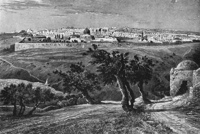 Framed Print : Jerusalem, from the Mount of Olives, 1902 Framed Print : Jerusalem, from the Mount of Olives, 1902