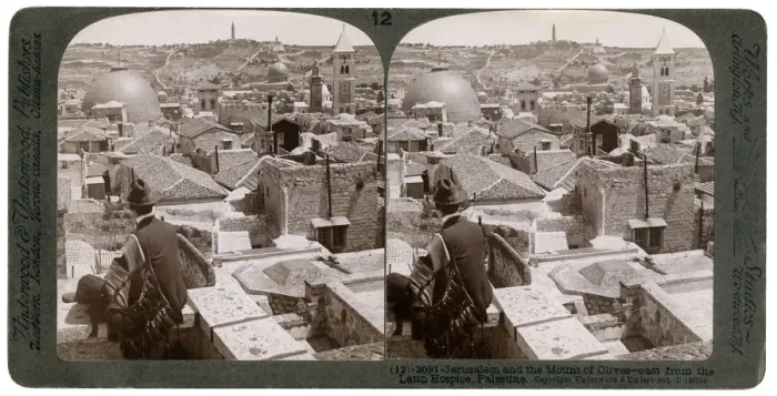 Framed Print : Jerusalem and the Mount of Olives, looking east from the Latin Hospice, Palestine, 1900s. Artist: Underwood & Underwood Framed Print : Jerusalem and the Mount of Olives, looking east from the Latin Hospice, Palestine, 1900s. Artist: Underwood & Underwood