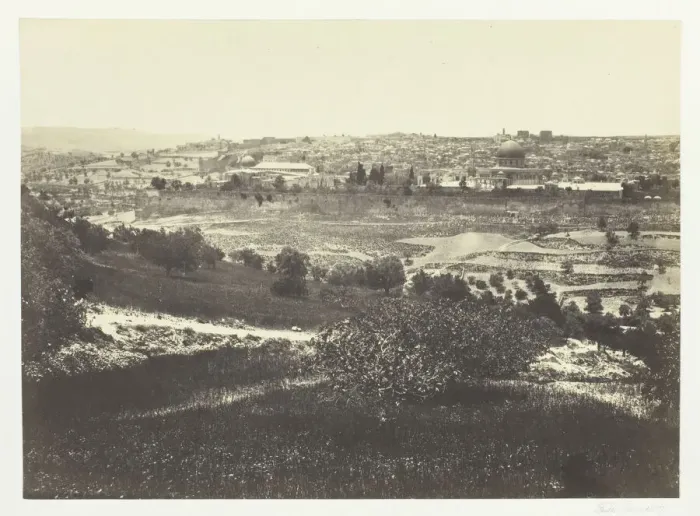 Framed Print : Jerusalem, from the Mount of Olives, No. 1, 1857. Creator: Francis Frith Framed Print : Jerusalem, from the Mount of Olives, No. 1, 1857. Creator: Francis Frith