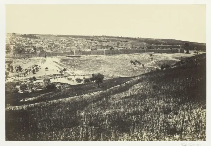 Framed Print : Jerusalem, from the Mount of Olives, No. 2, 1857. Creator: Francis Frith Framed Print : Jerusalem, from the Mount of Olives, No. 2, 1857. Creator: Francis Frith