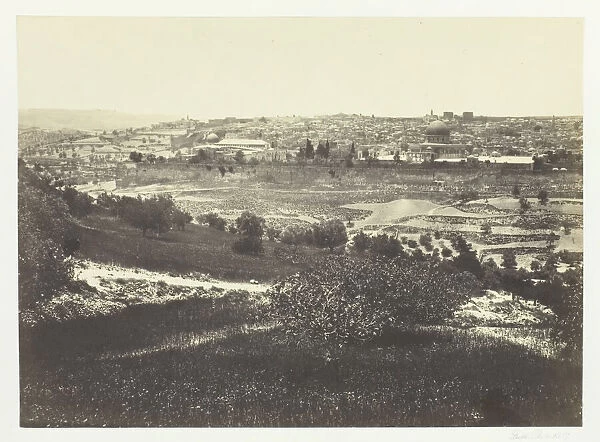 Jerusalem, from the Mount of Olives, No.1, 1857. Creator: Francis Frith