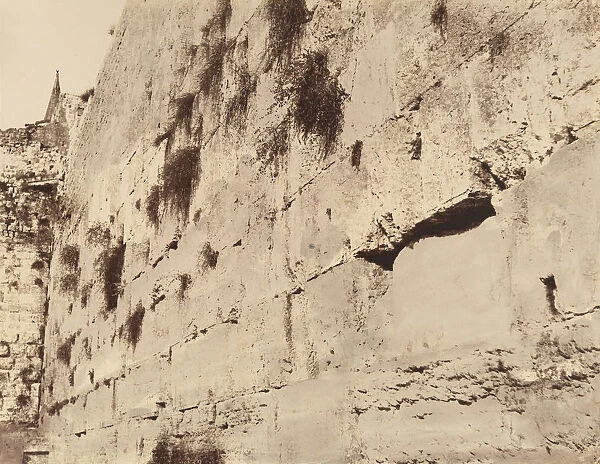 Jerusalem. Mur ou pleurent les juifs. Grandes Assises du Temple de Salomon