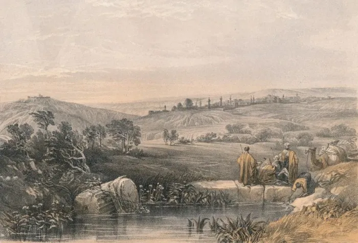 Framed Print : Jerusalem from the North, 1855. Creator: Unknown Framed Print : Jerusalem from the North, 1855. Creator: Unknown