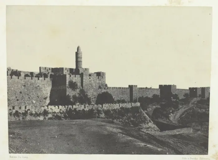 Framed Print : Jerusalem, Partie Occidentale Des Murailles;Palestine, 1849 / 51, printed 1852 Framed Print : Jerusalem, Partie Occidentale Des Murailles;Palestine, 1849 / 51, printed 1852