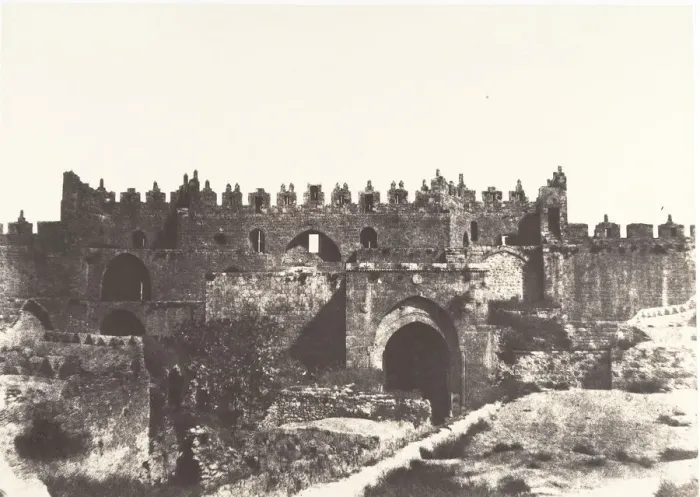 Framed Print : Jerusalem, Porte de Damas, Interieur, 1854. Creator: Auguste Salzmann Framed Print : Jerusalem, Porte de Damas, Interieur, 1854. Creator: Auguste Salzmann