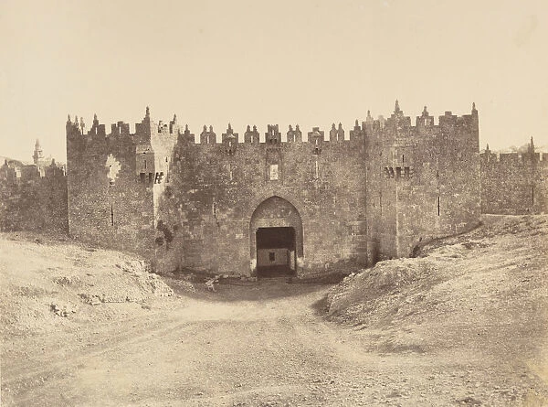 Jerusalem. Porte de Damas ou des colonnes (Bab-el-Ahmoud), 1860 or later