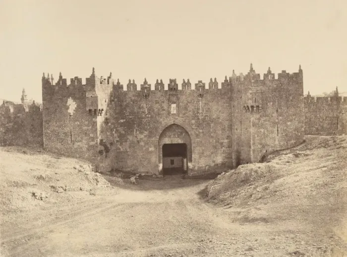 Framed Print : Jerusalem. Porte de Damas ou des colonnes (Bab-el-Ahmoud), 1860 or later Framed Print : Jerusalem. Porte de Damas ou des colonnes (Bab-el-Ahmoud), 1860 or later