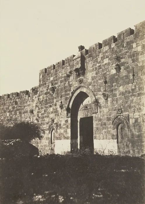 Framed Print : Jerusalem, Porte de David, between 1850 and 1854, printed between 1854 and 1856. Creator: Auguste Salzmann Framed Print : Jerusalem, Porte de David, between 1850 and 1854, printed between 1854 and 1856. Creator: Auguste Salzmann