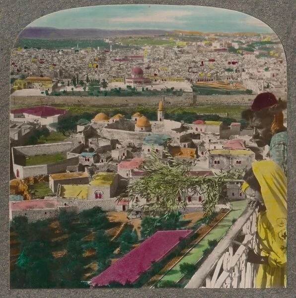 Jerusalem from the Russian Church on Mount of Olives, c1900