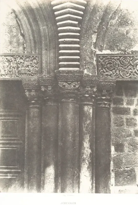 Framed Print : Jerusalem, Saint-Sepulcre, Details de la porte, 1854 Framed Print : Jerusalem, Saint-Sepulcre, Details de la porte, 1854