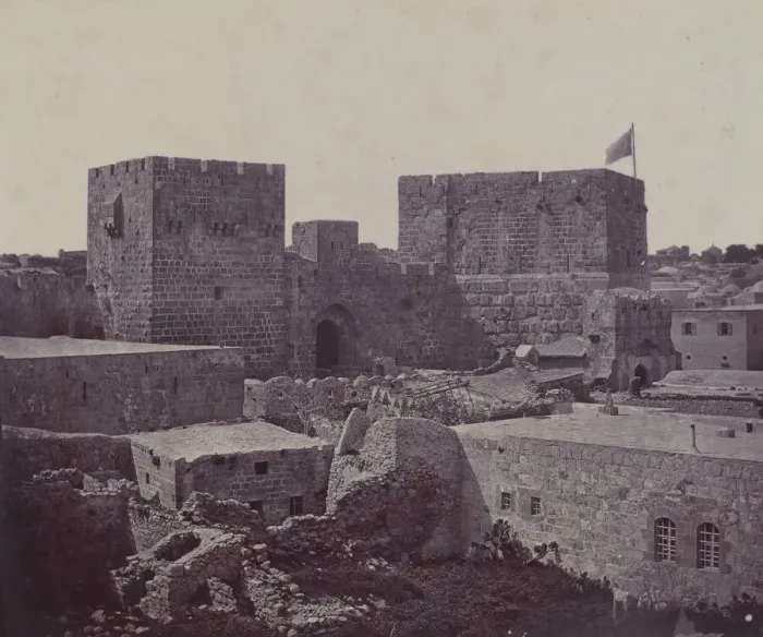 Framed Print : Jerusalem - Section of Old City, 1857. Creator: James Robertson Framed Print : Jerusalem - Section of Old City, 1857. Creator: James Robertson