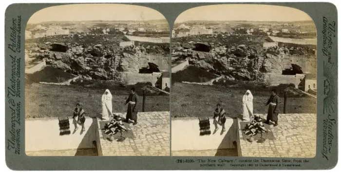 Framed Print : Jerusalem as seen from the Damascus Gate, Palestine, 1901. Artist: Underwood & Underwood Framed Print : Jerusalem as seen from the Damascus Gate, Palestine, 1901. Artist: Underwood & Underwood