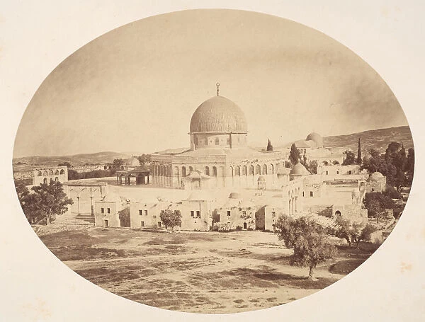 Jerusalem, Site of the Temple on Mount Moriah, 1857. Creator: John Anthony
