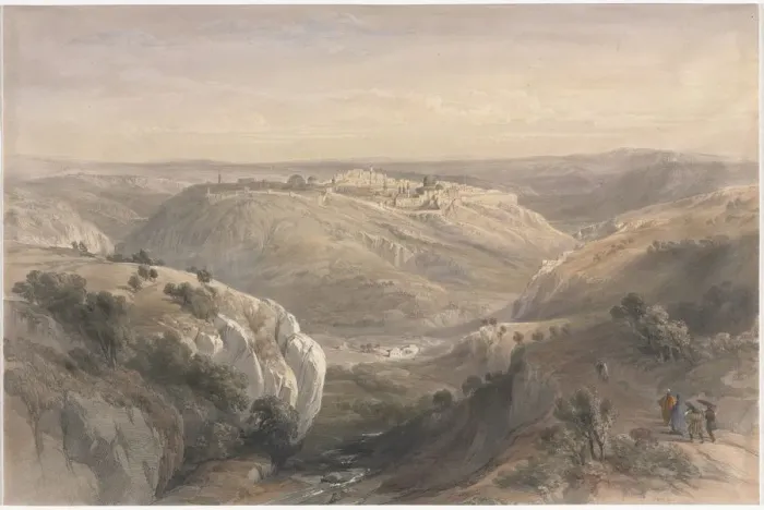 Framed Print : Jerusalem from the South, 1839. Creator: David Roberts (British, 1796-1864) Framed Print : Jerusalem from the South, 1839. Creator: David Roberts (British, 1796-1864)