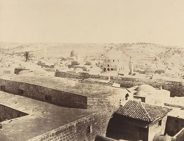 Jerusalem. Synagogue juive et environs, 1860 or later. Creator: Louis de Clercq