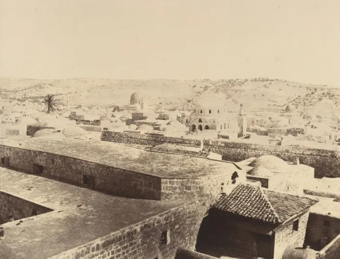 Framed Print : Jerusalem. Synagogue juive et environs, 1860 or later. Creator: Louis de Clercq Framed Print : Jerusalem. Synagogue juive et environs, 1860 or later. Creator: Louis de Clercq