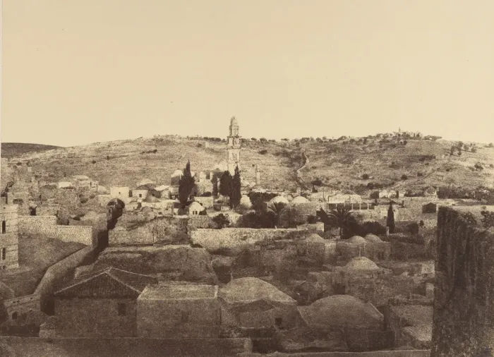 Framed Print : Jerusalem. Tour Antonia et Environs, 1860 or later. Creator: Louis de Clercq Framed Print : Jerusalem. Tour Antonia et Environs, 1860 or later. Creator: Louis de Clercq