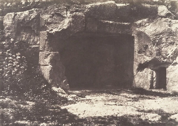 Jerusalem, Vallee de Hinnom, Retraite des Apotres, 1854