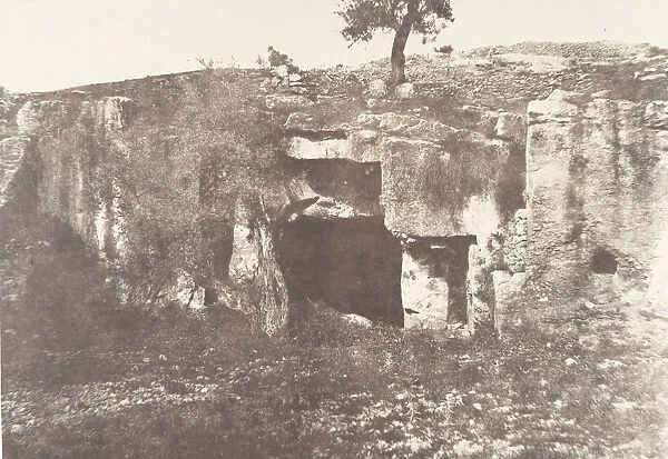 Jerusalem, Vallee de Josaphat, Grotte sepulcrale, 1, 1854