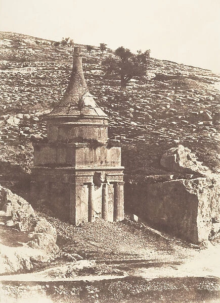 Jerusalem, Vallee de Josaphat, Tombeau d Absalon, 1854