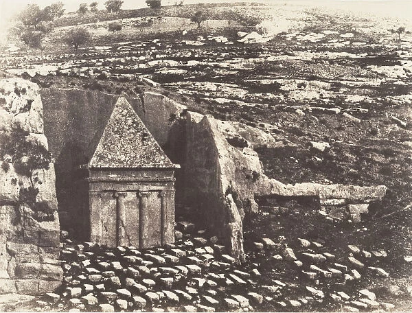 Jerusalem, Vallee de Josaphat, Tombeau de Zacharie, 1854