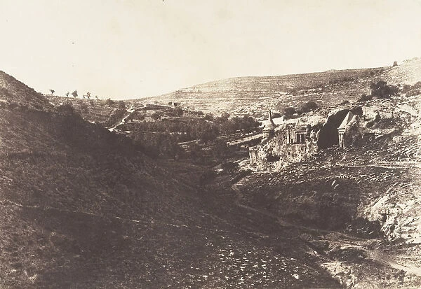 Jerusalem, Vallee de Josaphat, Vue generale, 1854