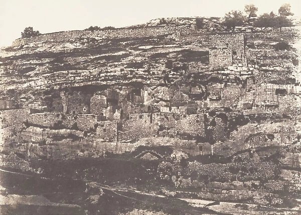 Jerusalem, Village de Siloam, Vue generale, 1854