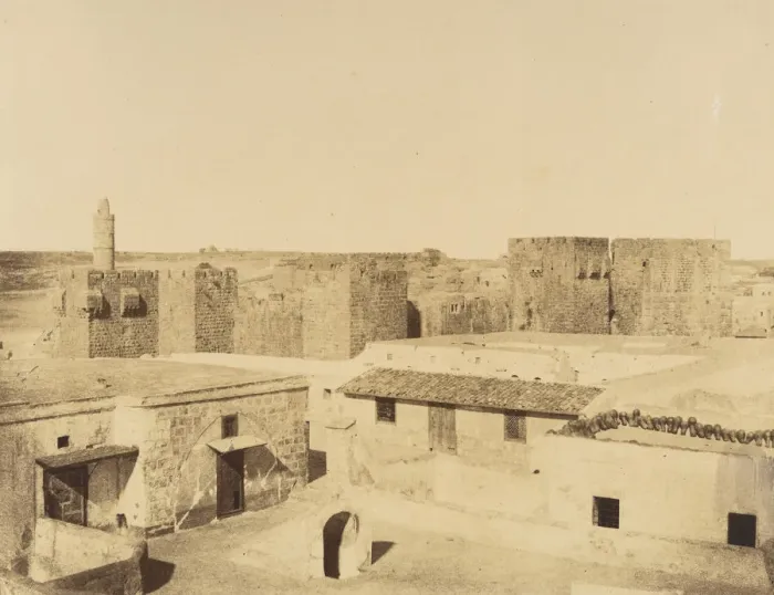 Framed Print : Jerusalem. Vue des Remparts. 1860 or later. Creator: Louis de Clercq Framed Print : Jerusalem. Vue des Remparts. 1860 or later. Creator: Louis de Clercq